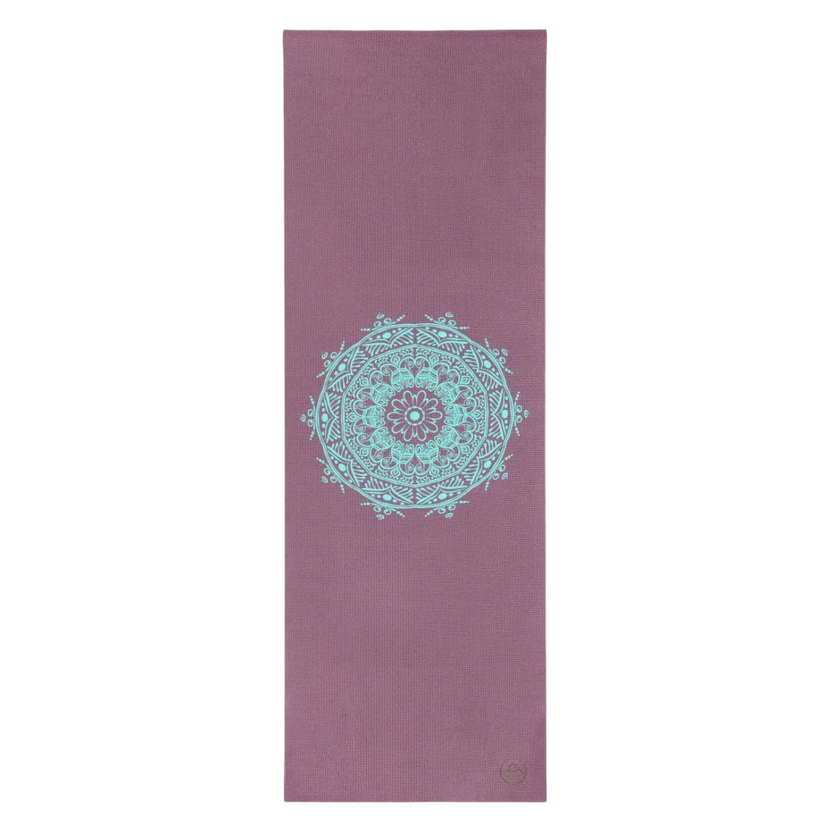 Bodynova Design Yogamatte Mandala, zweifarbig, 183 x 60 cm, rutschfest, dünne 4,5 mm Yoga-Matte mit Mandala-Muster