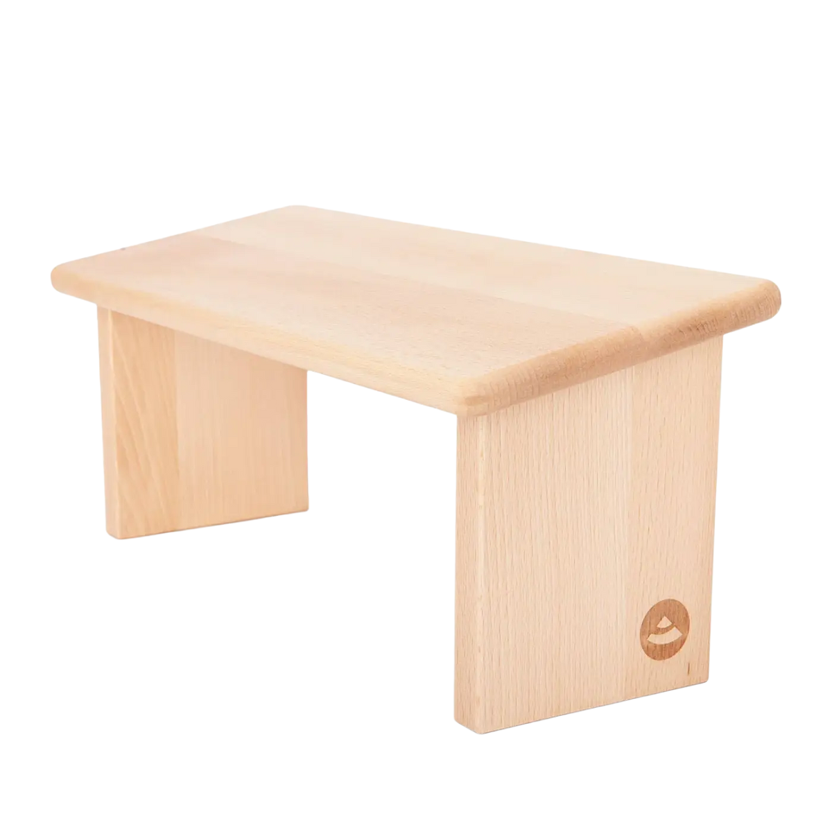 Bodynova LHASA Meditationsbank aus geöltem Holz ohne Kissen, traditionelles Meditationskissen für bequemes Sitzen.