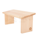 Bodynova LHASA Meditationsbank aus geöltem Holz ohne Kissen, traditionelles Meditationskissen für bequemes Sitzen.