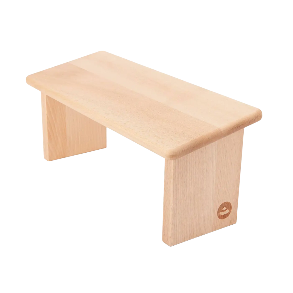 Holz-Meditationsbank von Bodynova ohne Kissen, geölt, für komfortables Sitzen während der Meditation, moderne und stabile Gestaltung