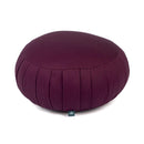 Meditationskissen ZAFU ECO aus Dinkel in Aubergine von Bodynova, bequemes Kissen für Meditation und Entspannung.