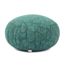 Meditationskissen Bodhi Leaves von Bodynova, tiefgrünes ZAFU Maharaja Collection Kissen, ca. 19,5 × 34,5 cm, stilvoll und bequem