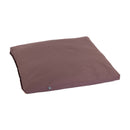 Meditationsmatte Zabuton ECO von Bodynova, 80x80x5 cm, weiches Meditationskissen aus nachhaltigem Material auf dem Boden liegend