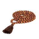 Bodynova Mala Yoga Kette aus Sandelholz mit bunter Quaste und 108 Perlen, spiritueller Schmuck für Meditation und Yoga