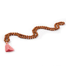 Bodynova Mala Yoga Kette aus Sandelholz mit farbiger Quaste und 108 Perlen, elegantes Schmuckstück für Meditation und Yoga