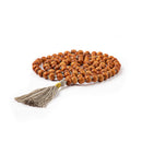 Bodynova Mala Yoga Kette aus Sandelholz mit farbiger Quaste und 108 Perlen, Schmuck für Meditation und Entspannung