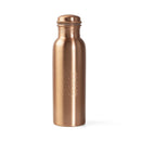 Kupferflasche 0,8l von Bodynova mit Schraubdeckel und Blumen des Lebens Muster, langlebige Trinkflasche aus Kupfer