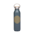 Isolier-Trinkflasche aus Edelstahl von Bodynova, 600ml mit doppelwandiger Isolierung und Schraubverschluss, im Bild sichtbar.