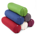 Bodynova Yoga Bolster ECO Dinkel, weicher Korkstoff, ideal für Yoga-Übungen, liegt flach auf dem Boden, in natürlicher Farbgebung