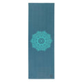 Bodynova Yogamatte Mandala Design, zweifarbig, 183x60 cm, 4,5 mm dick, rutschfeste Yoga-Matte mit Mandala-Muster