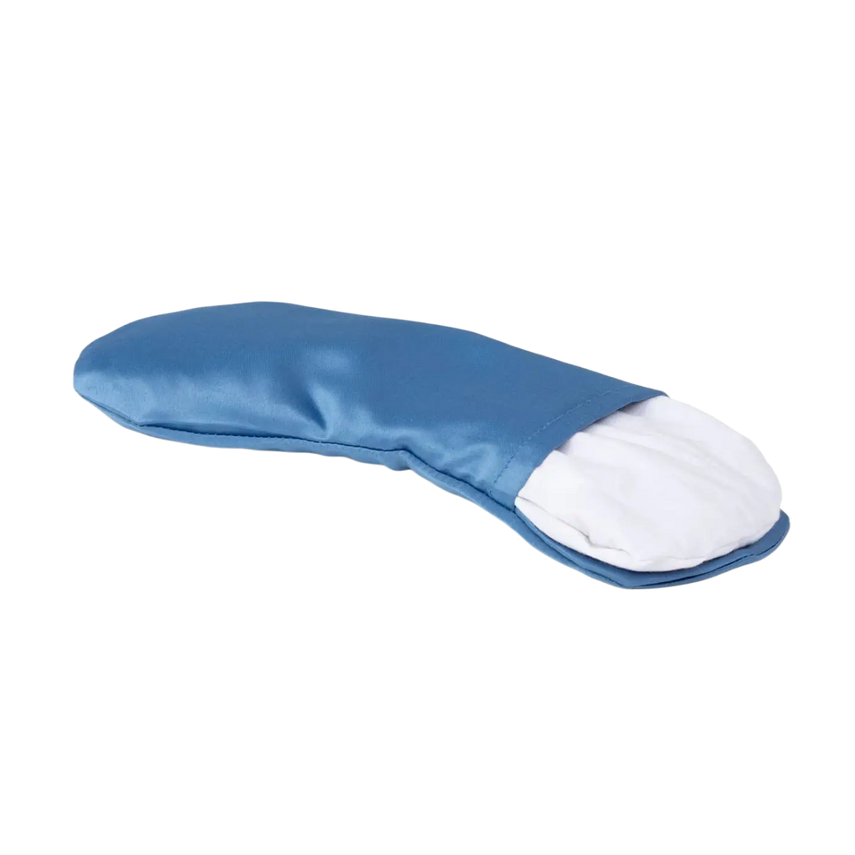 Bodynova Yoga Augenkissen Lotus aus Mako-Satin mit Lavendel, blau, entspannendes Kissen für Yoga und Meditation.