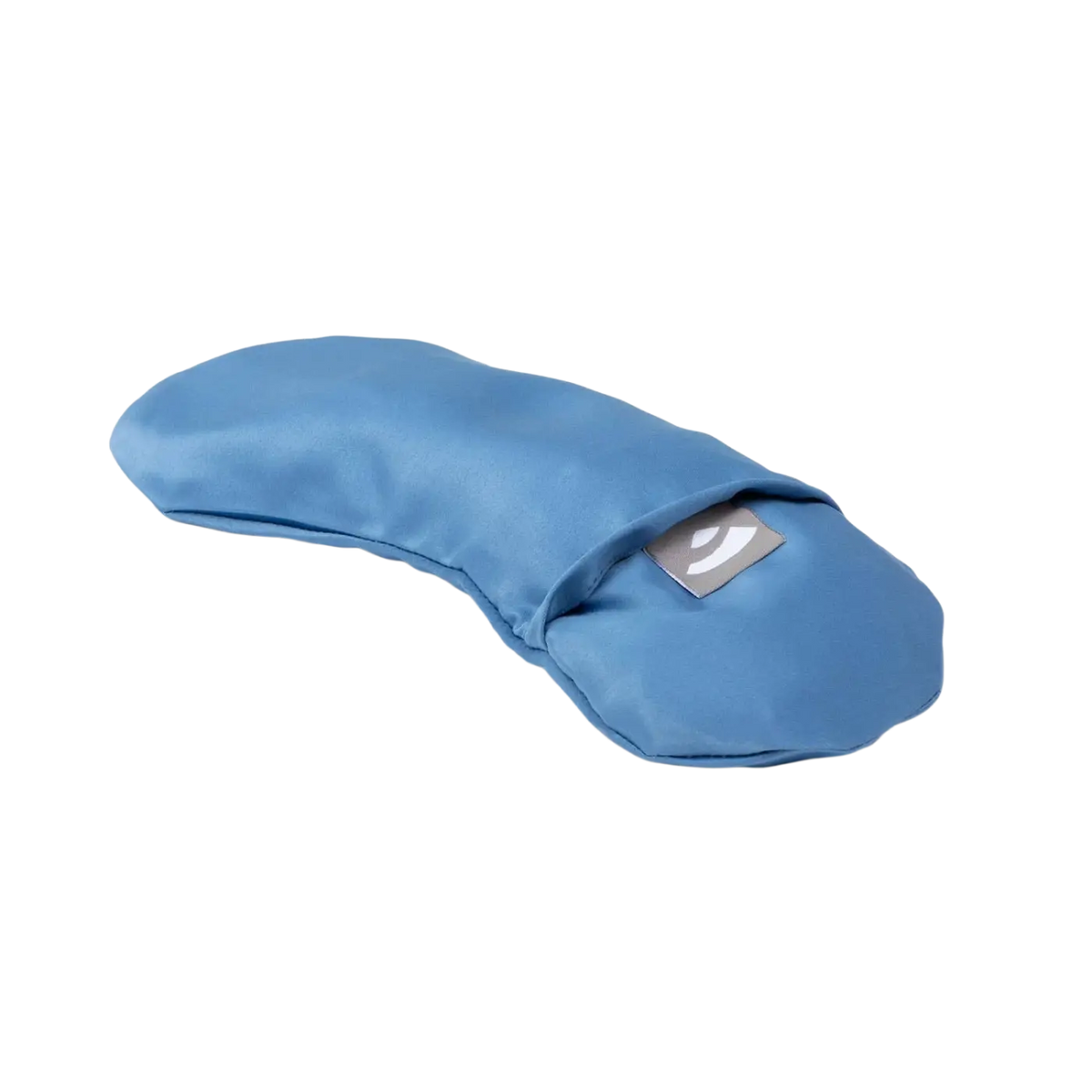 Bodynova Yoga Augenkissen Lotus aus Mako-Satin mit Lavendel, blaues, weiches Kissen für Entspannung und Meditation
