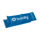 Blaues, extra starres Yoga-Fitnessband Bodynova Bodhi in 1,5 m Länge für Kraft- und Flexibilitätstraining
