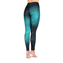 Bodynova Yoga Leggings Niyama Cosmic Space, hohe Taille, bequeme Yogakleider in Schwarz mit Space-Muster, weich und dehnbar