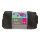 Bodynova Grip² Yogamatte mit Antirutschnoppen in Anthrazit, bequeme Yogatuch für sicheren Halt beim Yoga.