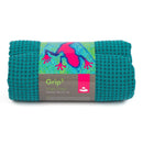 Bodynova Grip² Yogatuch in Jungle Green mit Antirutschnoppen, rutschfeste Yoga-Unterlage für Stabilität während der Übungen