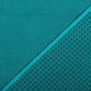 Bodynova Grip² Yoga-Tuch in Jungle Green mit Antirutschnoppen, rutschfeste Yogamatte für Yoga und Fitnessübungen