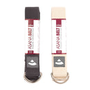 Yogagurt ASANA BELT von Bodynova, naturfarbenes Yogazubehör mit Metallverschluss für Yogaübungen und Dehnungen