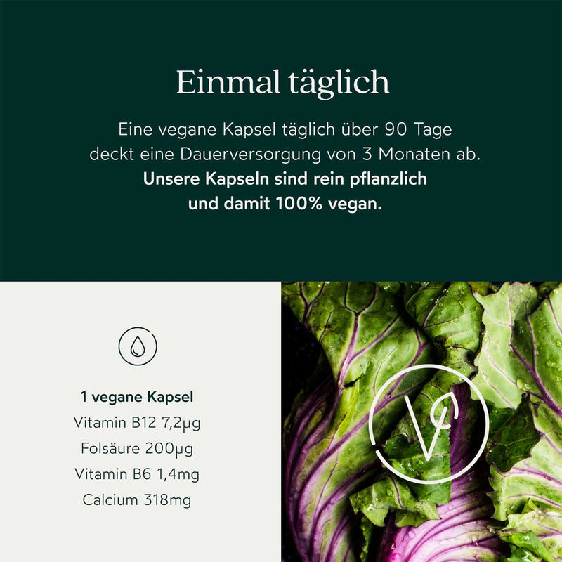 Nutriproud GmbH - Wohlfühlen: Vitamin B12 mit Folsäure + B6 + Calcium