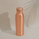 Reine Kupferwasserflasche 7 Chakren mattes Finish ± 750 ml – Handgefertigte Ayurveda Kupferflasche