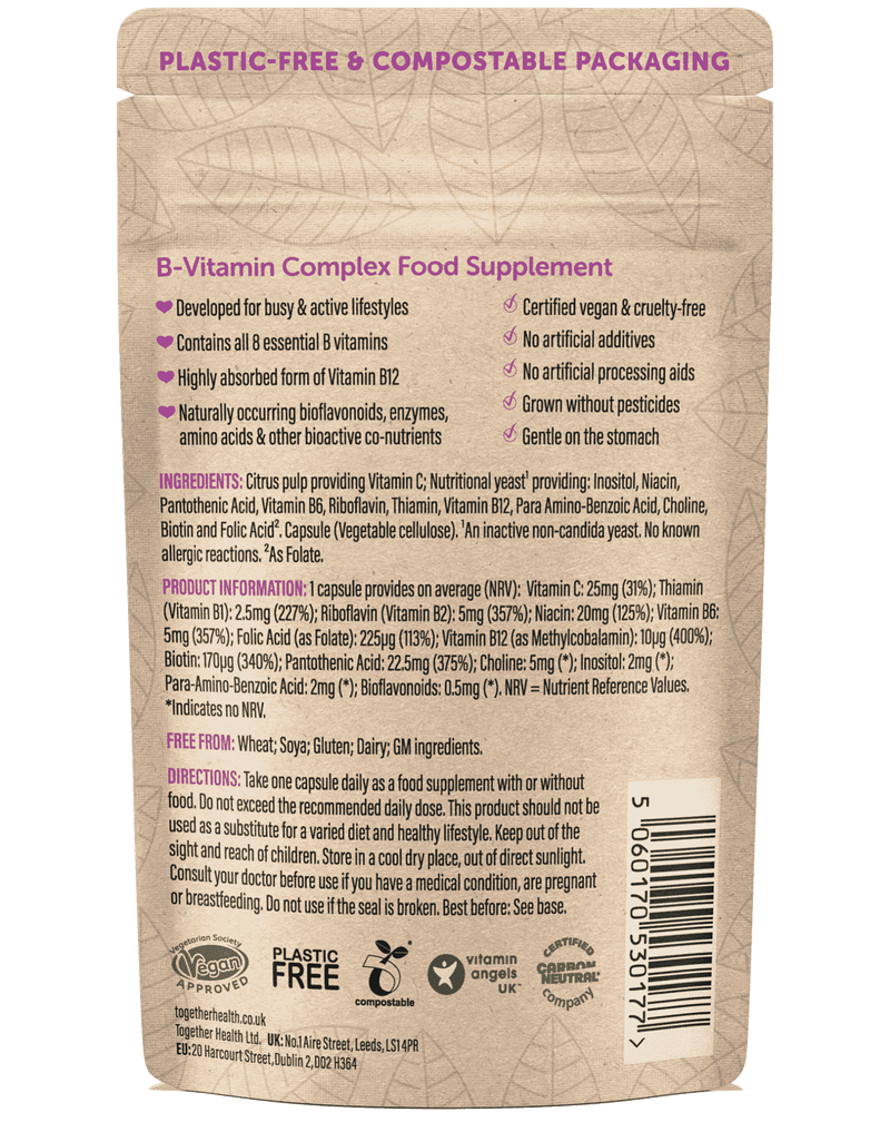 Complexe de Vitamines B - Complément Alimentaire Vegan - 30 gélules