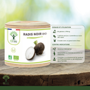 Organic black radish - dietary supplement - in capsules