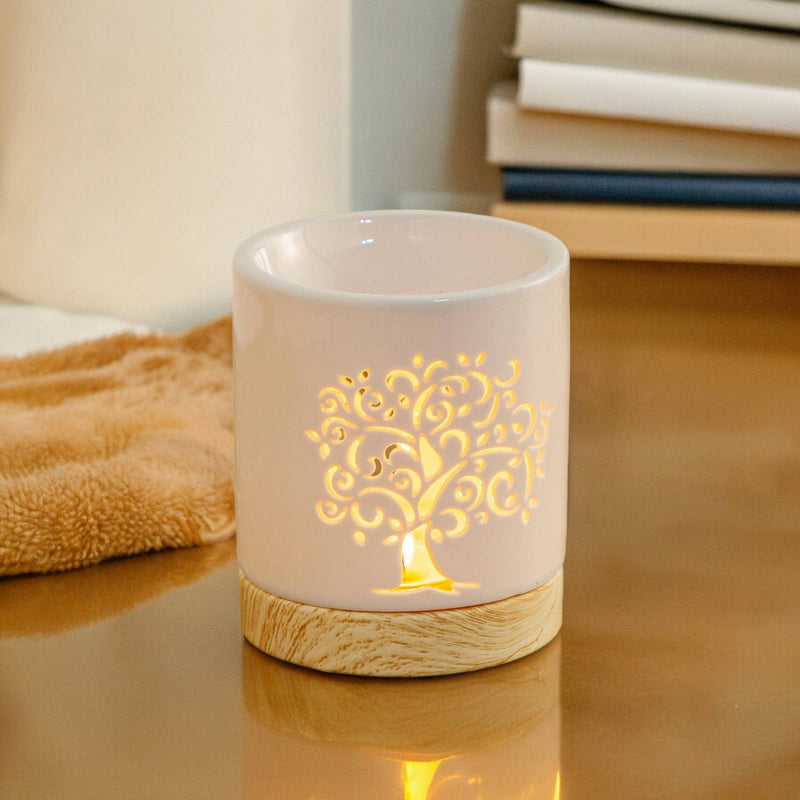 Zen'Arome - Lampe à Parfum et Cires Parfumées Arbre de Vie Céramy Life Tree