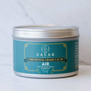 Zeremonieller Cacao Sacred Elements Luft von Cacao Lab in 226,8 g Verpackung, zeigt das Kakaopulver in einer offenen Schachtel