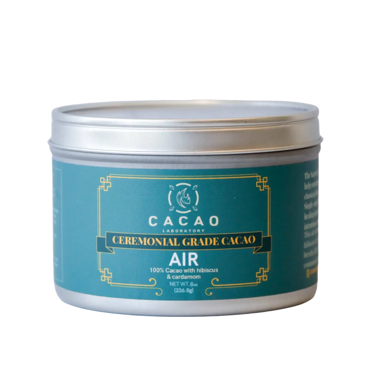 Zeremonieller Kakao Sacred Elements Luft von Cacao Lab in 226,8 g Verpackung, fein gemahlener Kakao für Zeremonien