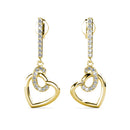Goldene Ohrringe von CARALI / MYC Paris mit Kristallen, elegantes Schmuckstück für stilvollen Look