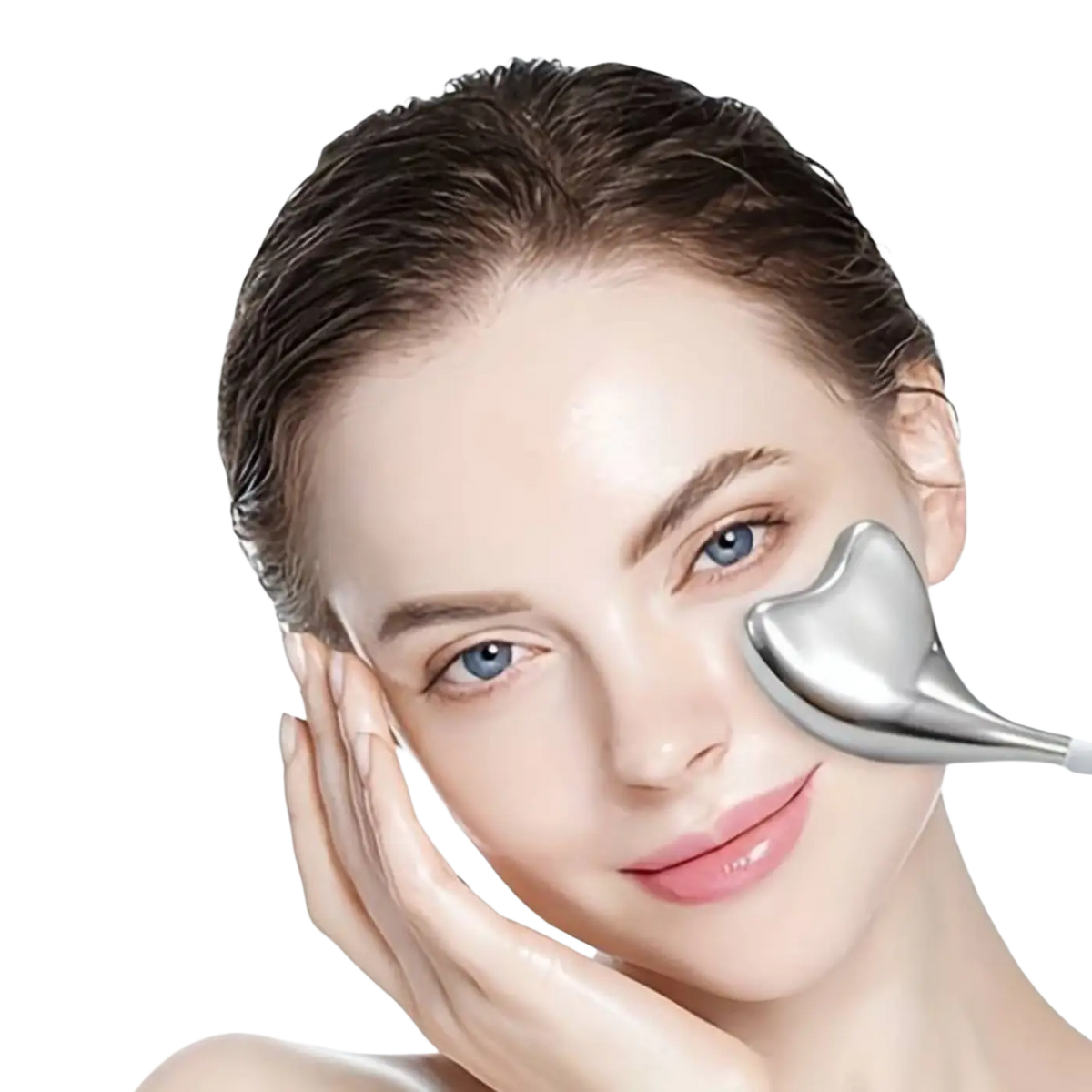 Zen'Arome Edelstahl-GesichtsguaSha-Massagegerät für Gesichtsmassage, handgefertigt und ergonomisch geformt