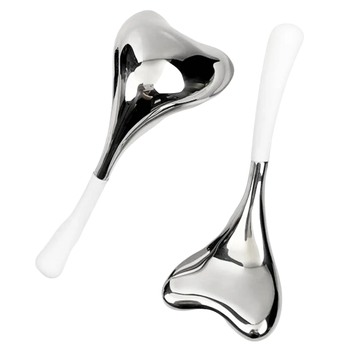 Edelstahl-GesichtsguaSha-Massagegerät von Zen'Arôme für Gesichtsmassage und Hautpflege, ergonomisch gestaltet