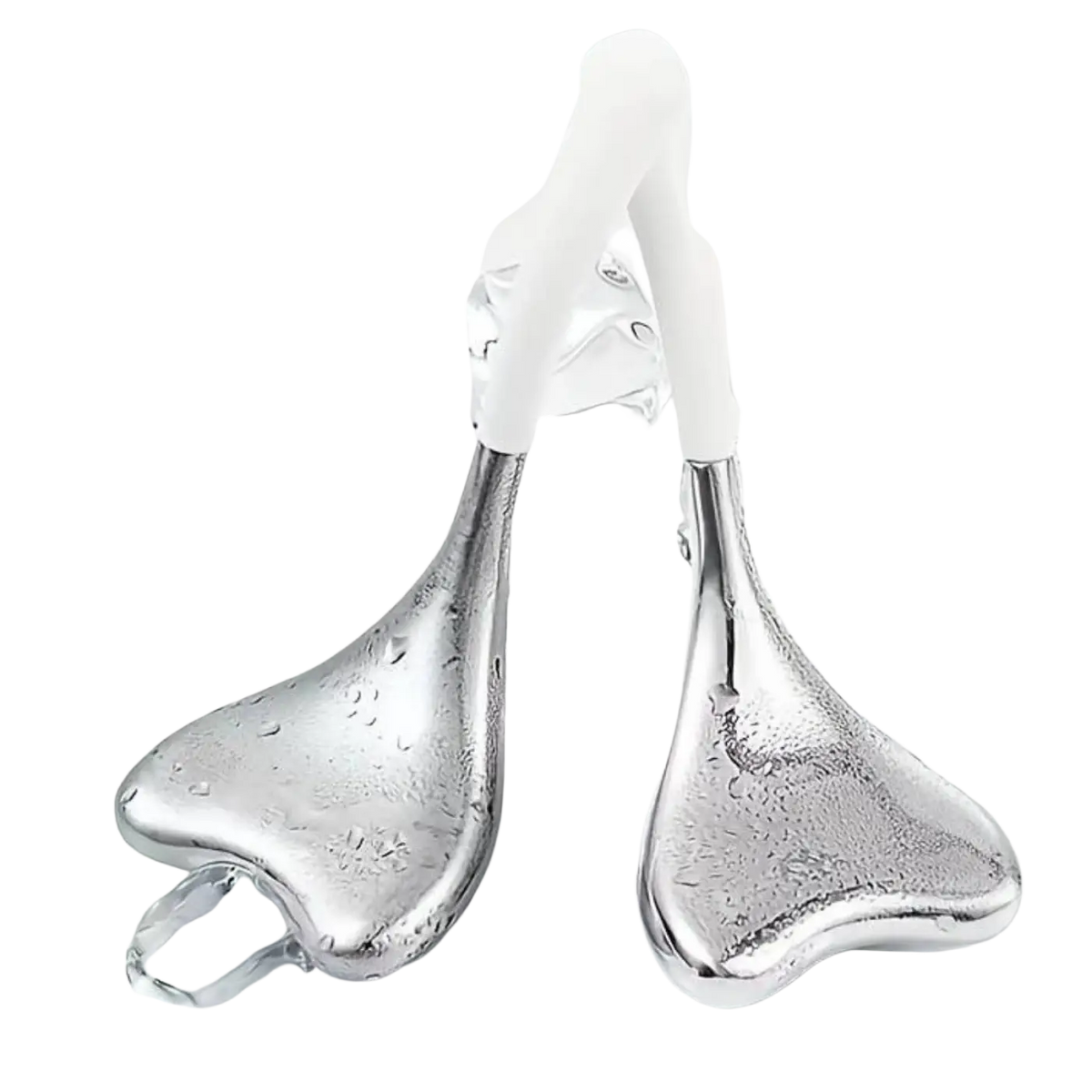 Edelstahl-Gesichts-GuaSha-Massagegerät von Zen'Arôme, ergonomisches Werkzeug für Gesichtsmassage und Hautpflege.