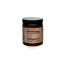 Rückseite eines Paavani Ayurveda Pitta Spice Blend Glases mit der Tabelle der Nahrungsergänzungswerte.