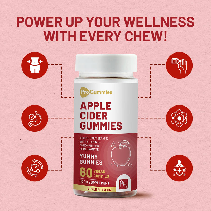 Prowise Healthcare - Vegane Apfelessiggummis | Hochdosiert 1000 mg