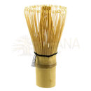 Natürlicher golden bamboo chasen matcha schneebesen mit 100 feinen strängen und schwarzer kordel im mana shop