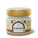 Bio Kokosfett von Classic Ayurveda, 180 ml natives Kokosöl in Glasflasche, cremige Textur und natürliche Farbe sichtbar
