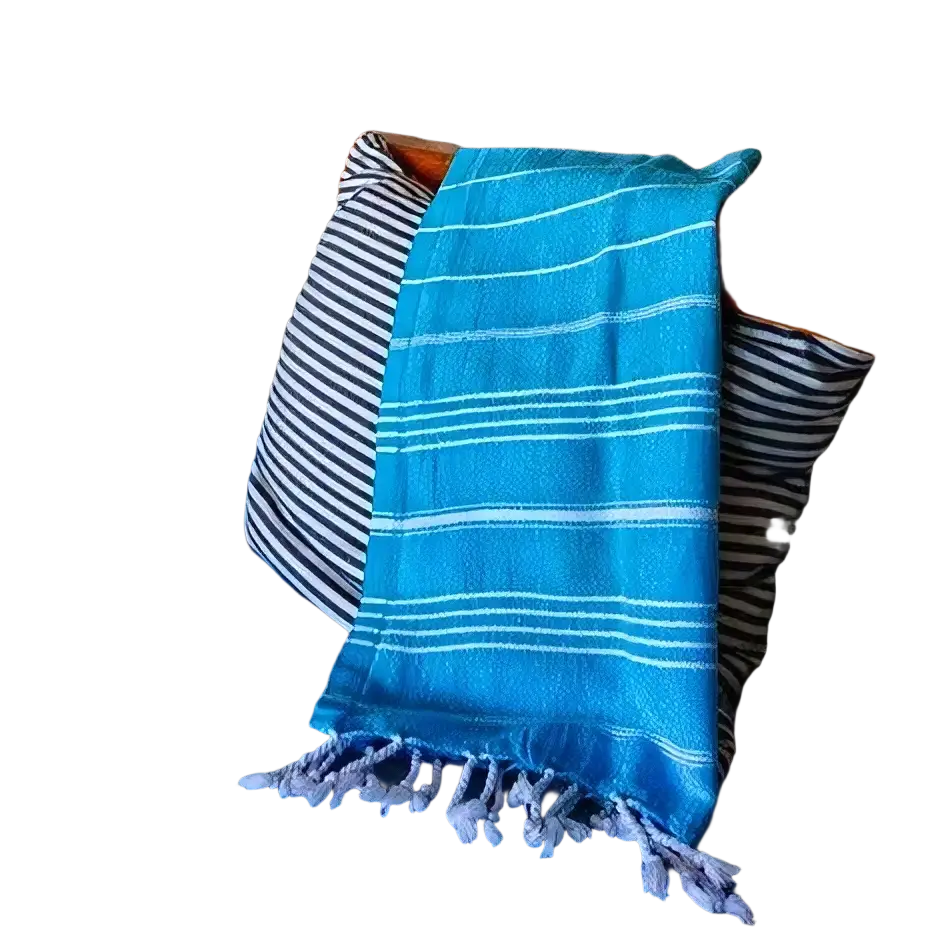 Håndtuch im klassischen Hamam-Stil von Ecobain, 50 × 90 cm, aus nachhaltigem, vielseitigem Baumwollstoff, gewebt mit zeitlosem Design.