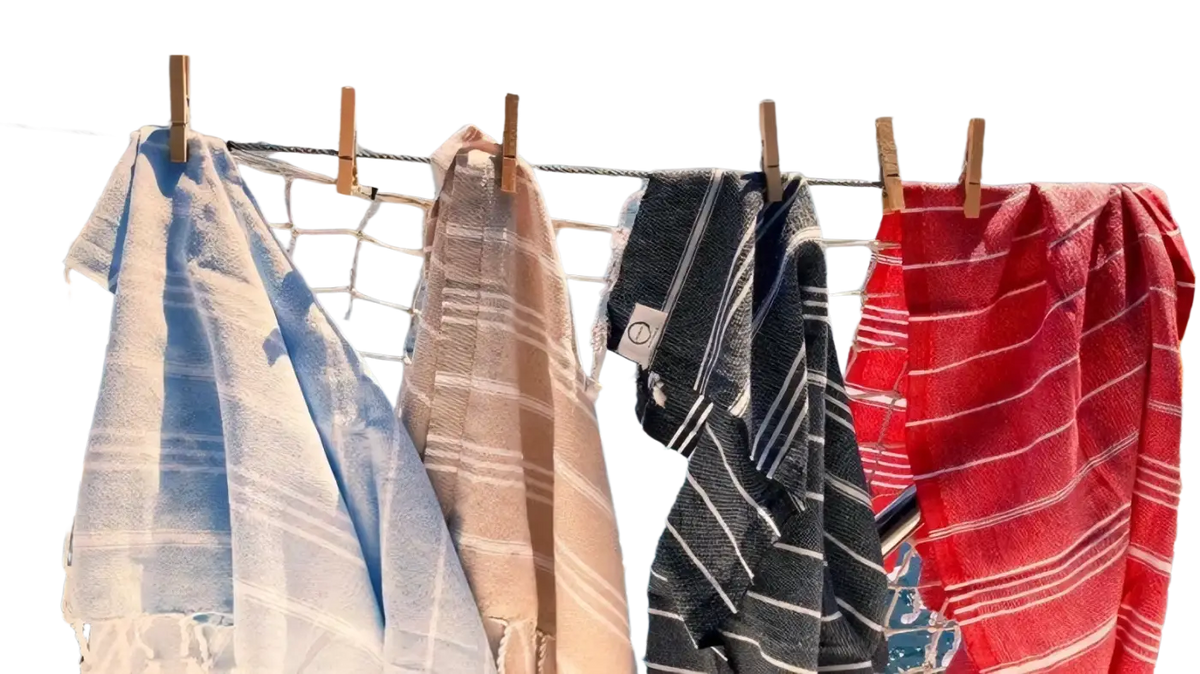 Ecobain Hamamtuch 50x90 cm aus nachhaltigem, weichem Stoff, ideal für Strand, Sauna oder Bad, in klassischem Design.