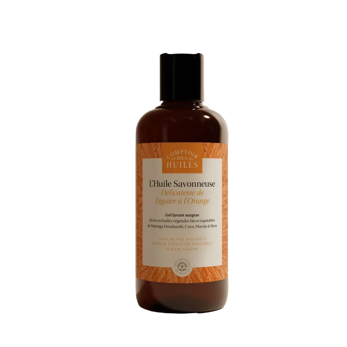 Duschöl Bio von COMPTOIR DES HUILES mit Orangen- und Feigenbaum-Duft in 250 ml Flasche, für natürliche Körperpflege.