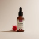 COMPTOIR DES HUILES Carapate Schwarzes Rizinusöl für Haare, naturbelassenes Haarpflegeöl in dunkler Flasche, Nahaufnahme