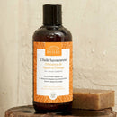 Duschöl von COMPTOIR DES HUILES mit Bio-Orange und Feigenbaum, zeigt die Flasche mit natürlicher Körperpflege.