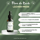 Bachblüten Loslassen Nahrungsergänzung von Conseil fleur de Bach, Flasche mit Tropfen zur Förderung von Ruhe und Gelassenheit