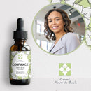 Nahrungsergänzung mit Bachblüten Selbstvertrauen von Conseil fleur de Bach, Flasche mit Bachblüten-Infusion, naturbelassene Zutaten
