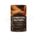 Ein zylindrischer behälter mit feels supreme cordyceps militaris pilzkapseln natürlicher energie und ausdauer