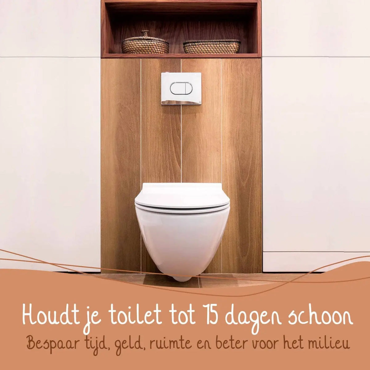 Bamboozy x Cosmeau WC-Reinigungstücher, nachhaltiges Reinigungsmittel für effektive Toilettenreinigung, liegen auf einer weißen Oberfläche