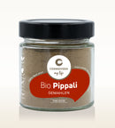 Bio Pippali gemahlen von Cosmoveda, fein gemahlener langpfeffer für Stoffwechsel und Immunabwehr, in 100g Packung