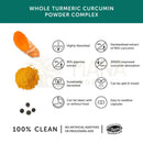 Curcumin kurkuma-präparat 30 kapseln mit leuchtend orange-gelbem turmeric complex und schwarzem pfefferextrakt