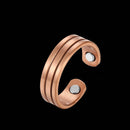 Gesundheitsring aus magnetischem Kupfer, Schmuck von Ayurveda Specialist B.V., detailreiche Nahaufnahme des Designs