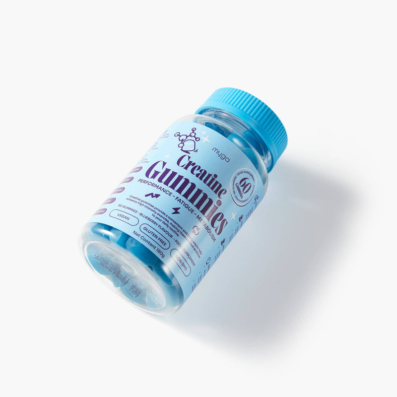 Myga Kreatin Gummies – Blaubeere Energie & Muskelregeneration